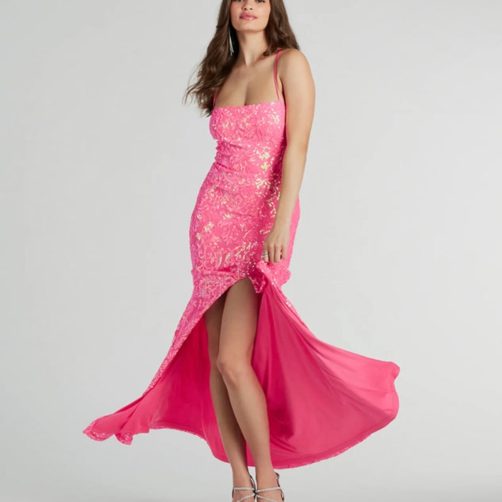 Pink Sequin Windsor dress